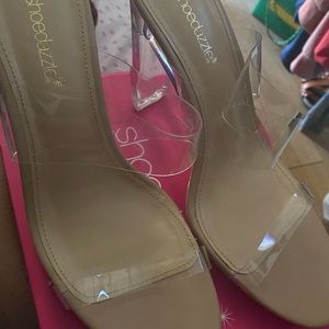 Nude Clear Heels